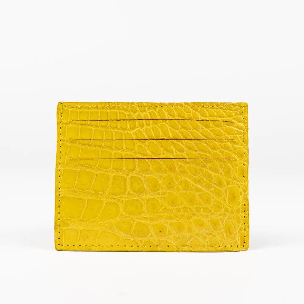 297. NWT WOMENS SHERRILL & BROTHERS SARITA GENUINE CROCODILE CREDIT CARD HOL…